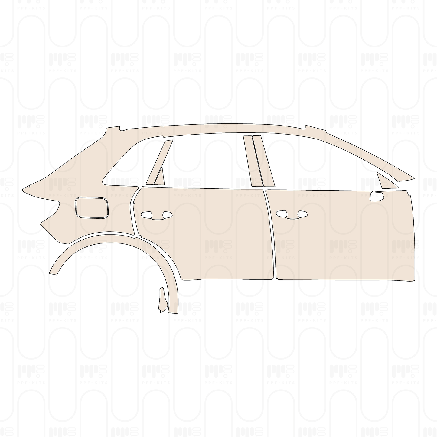 Pre-Cut PPF Audi Q3 SUV Base 2025