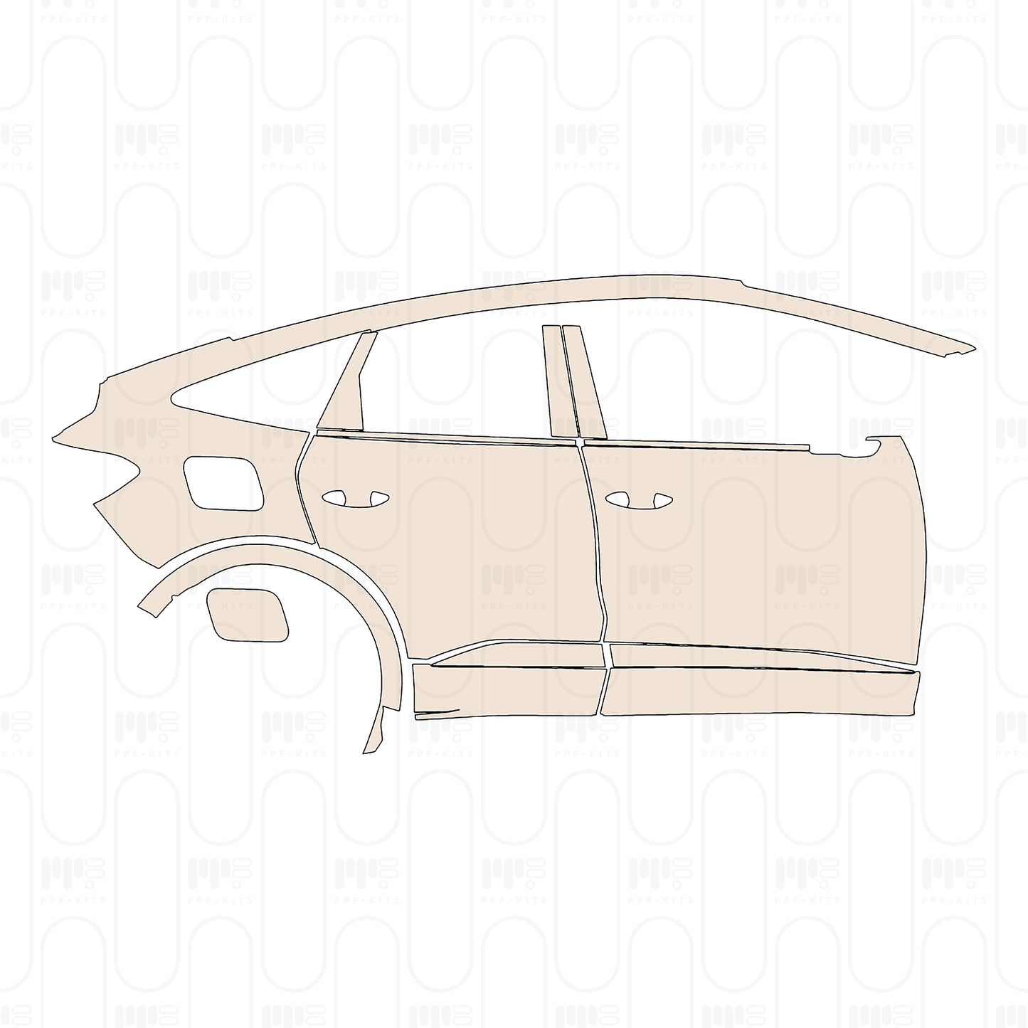 Pre-Cut PPF Audi Q4 e-tron Sportback S-Line 2025