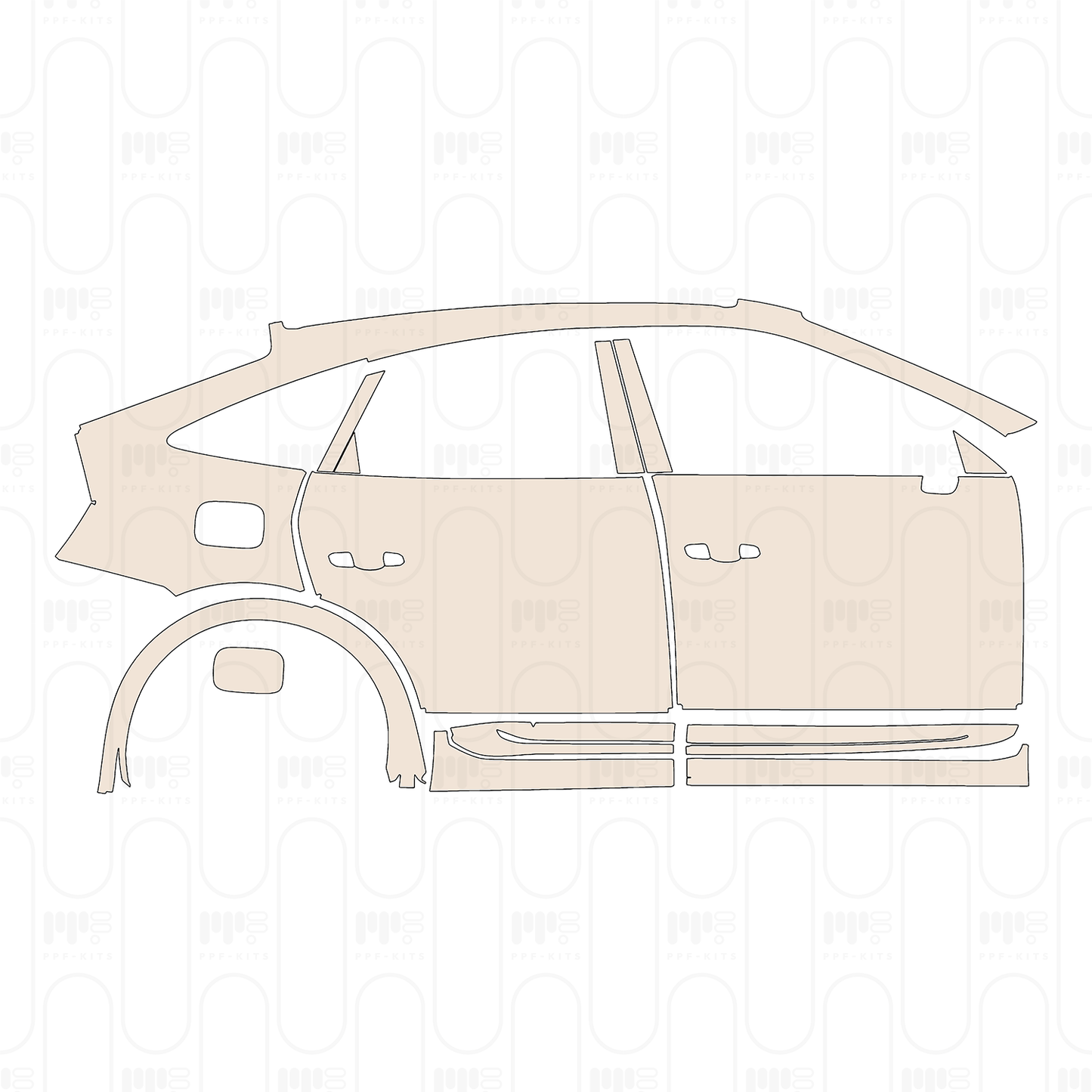 Pre-Cut PPF Audi Q5 Q5L Sportback (Extended Wheelbase) 2025