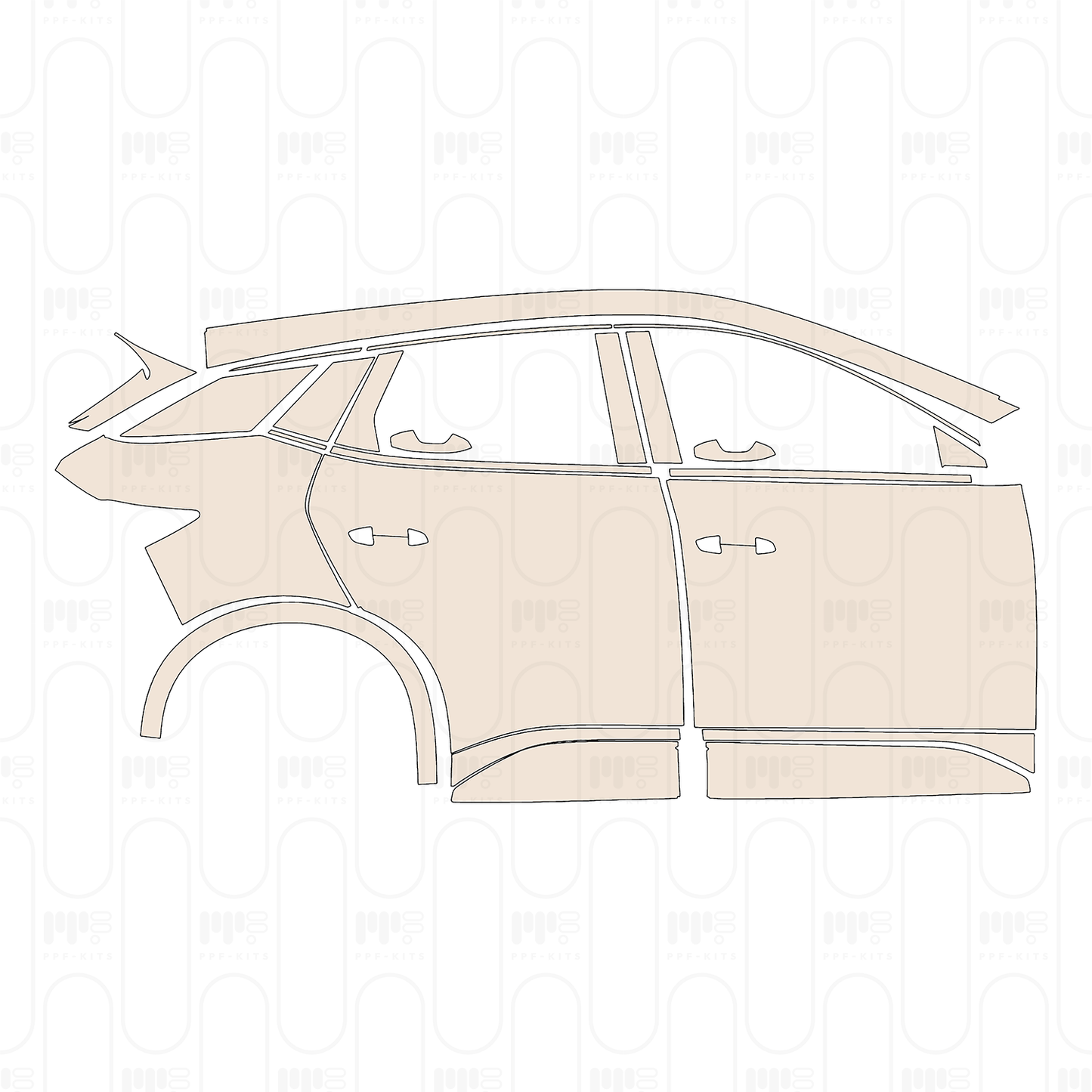 Pre-Cut PPF BYD Atto 3 (EU RHD) 2024