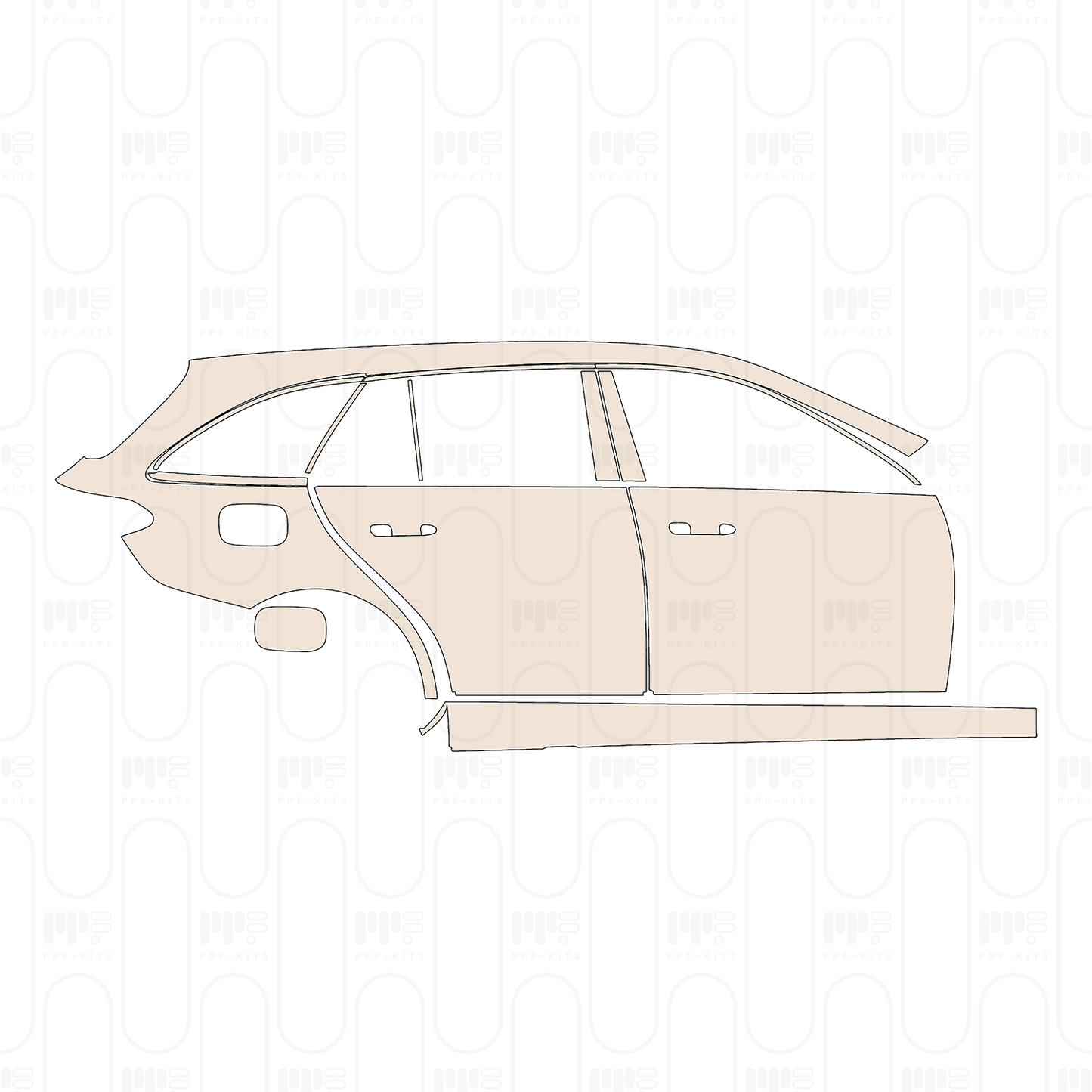 Pre-Cut PPF Mercedes-Benz C Class Estate Base 2024