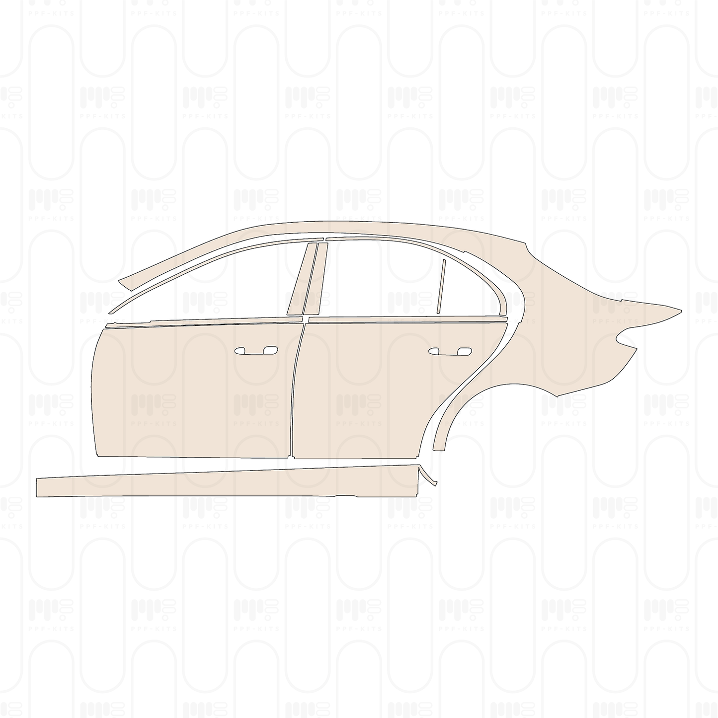 Pre-Cut PPF Mercedes-Benz C Class Sedan Base Standard Wheelbase 2024