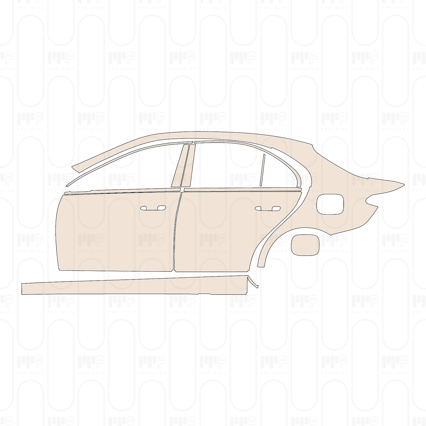 Pre-Cut PPF Mercedes-Benz C Class Sedan Base Standard Wheelbase 2024