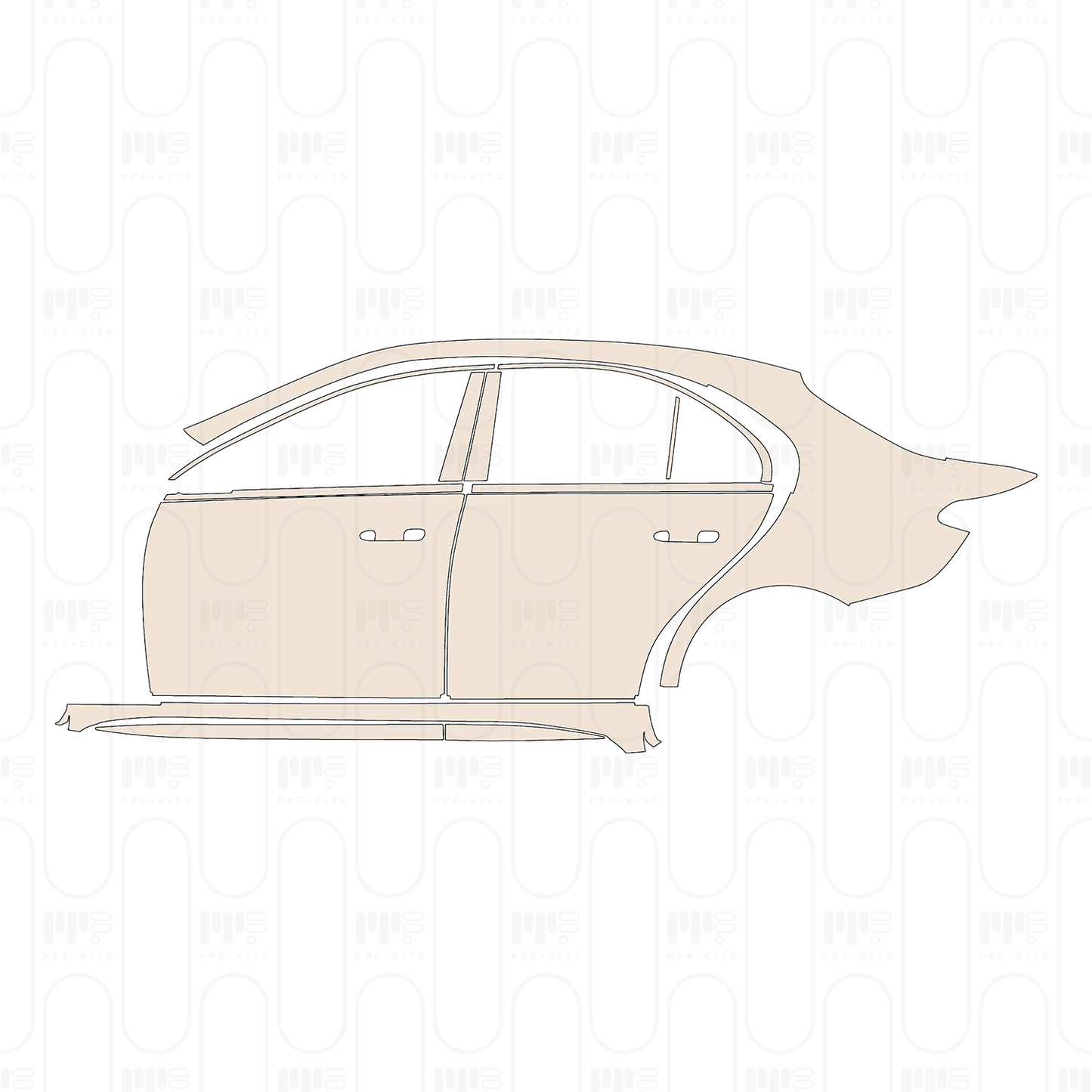 Pre-Cut PPF Mercedes-Benz C Class Sedan AMG C43 2024