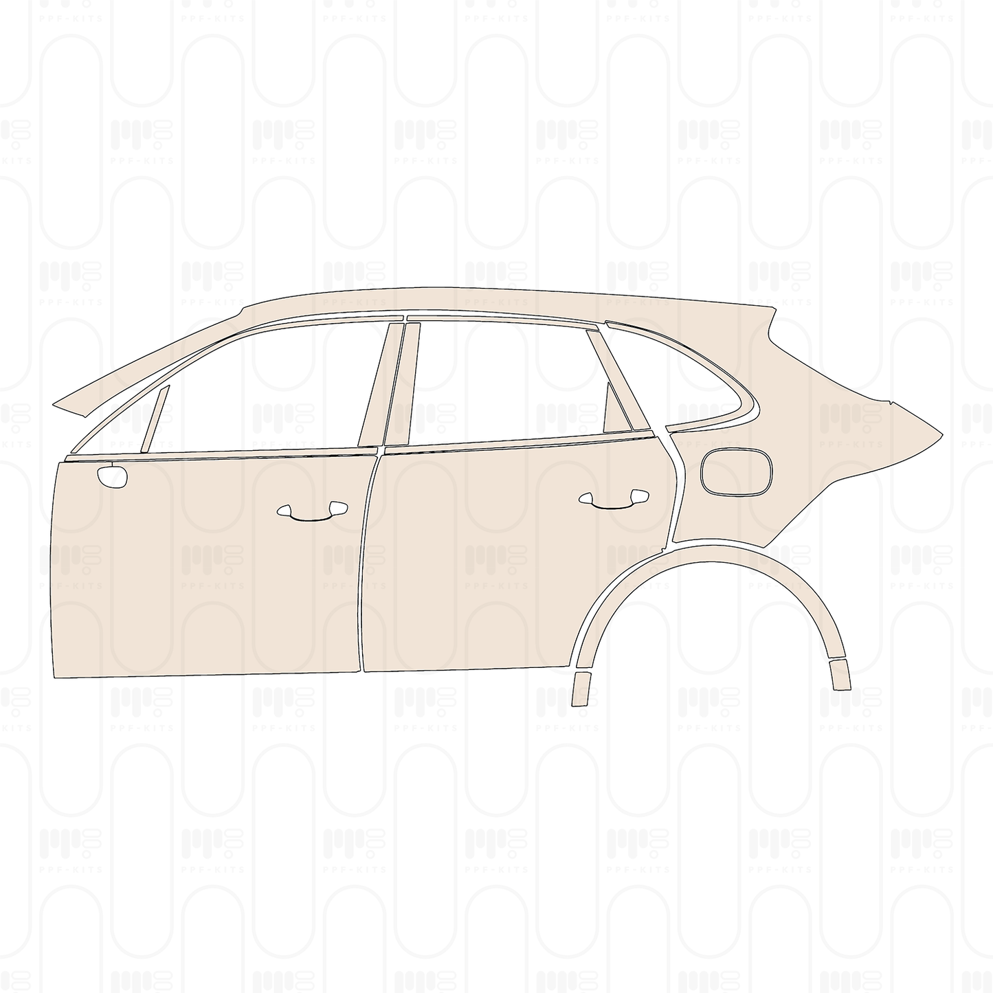 Pre-Cut PPF Porsche Cayenne S E-Hybrid 2024