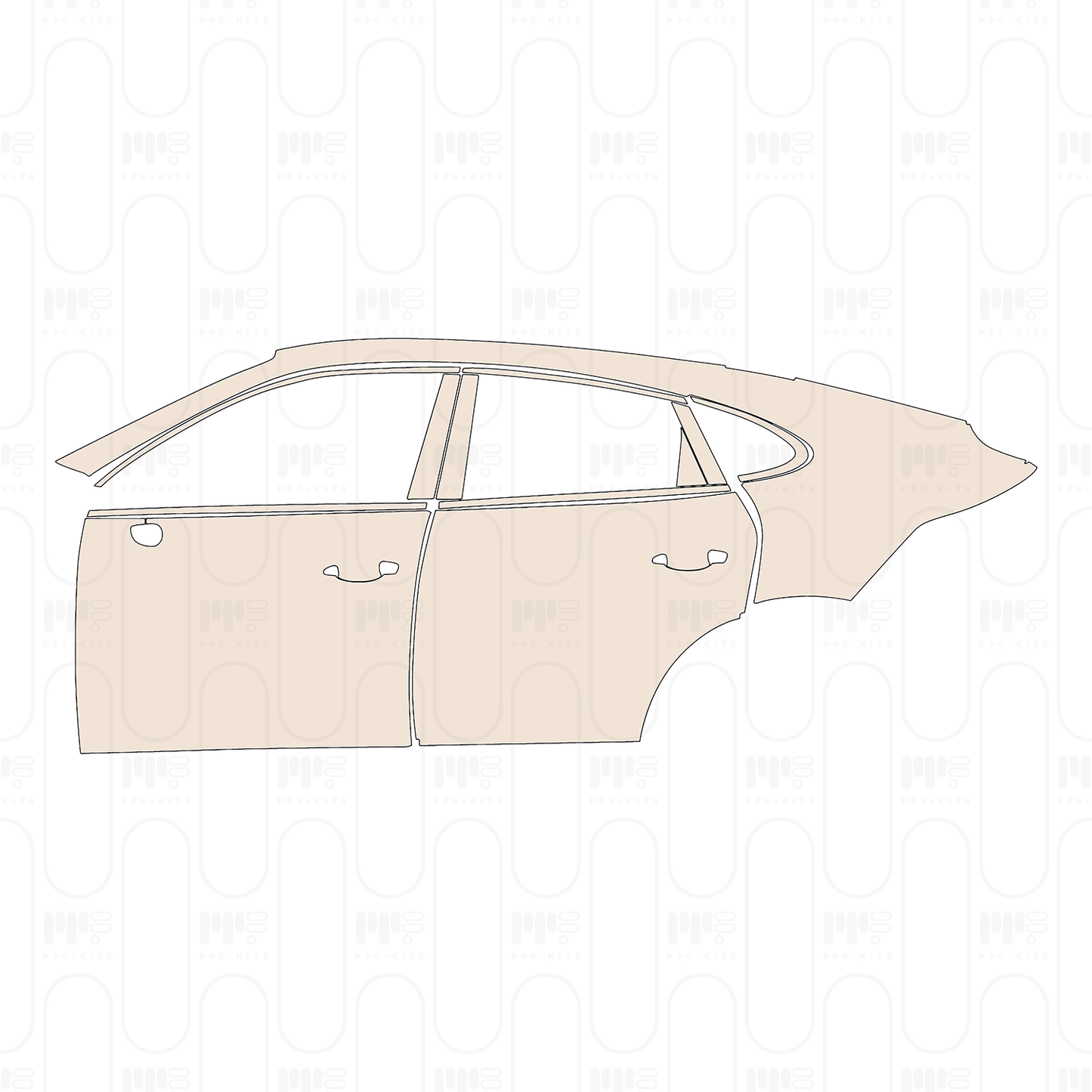 Pre-Cut PPF Porsche Cayenne Coupe Cayenne Coupe 2024