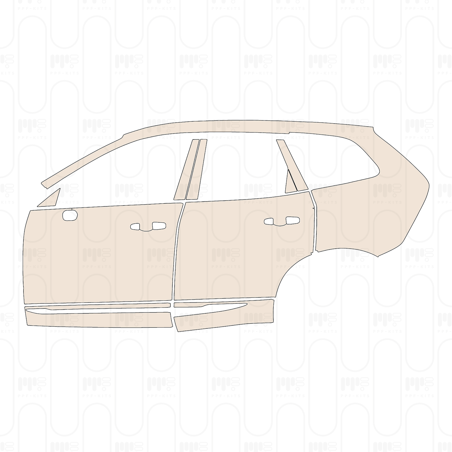 Pre-Cut PPF Volvo XC60 Recharge Inscription 2024
