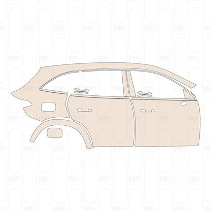 Pre-Cut PPF Mercedes-Benz GLC SUV Standard Wheelbase (GLC) Base 2024