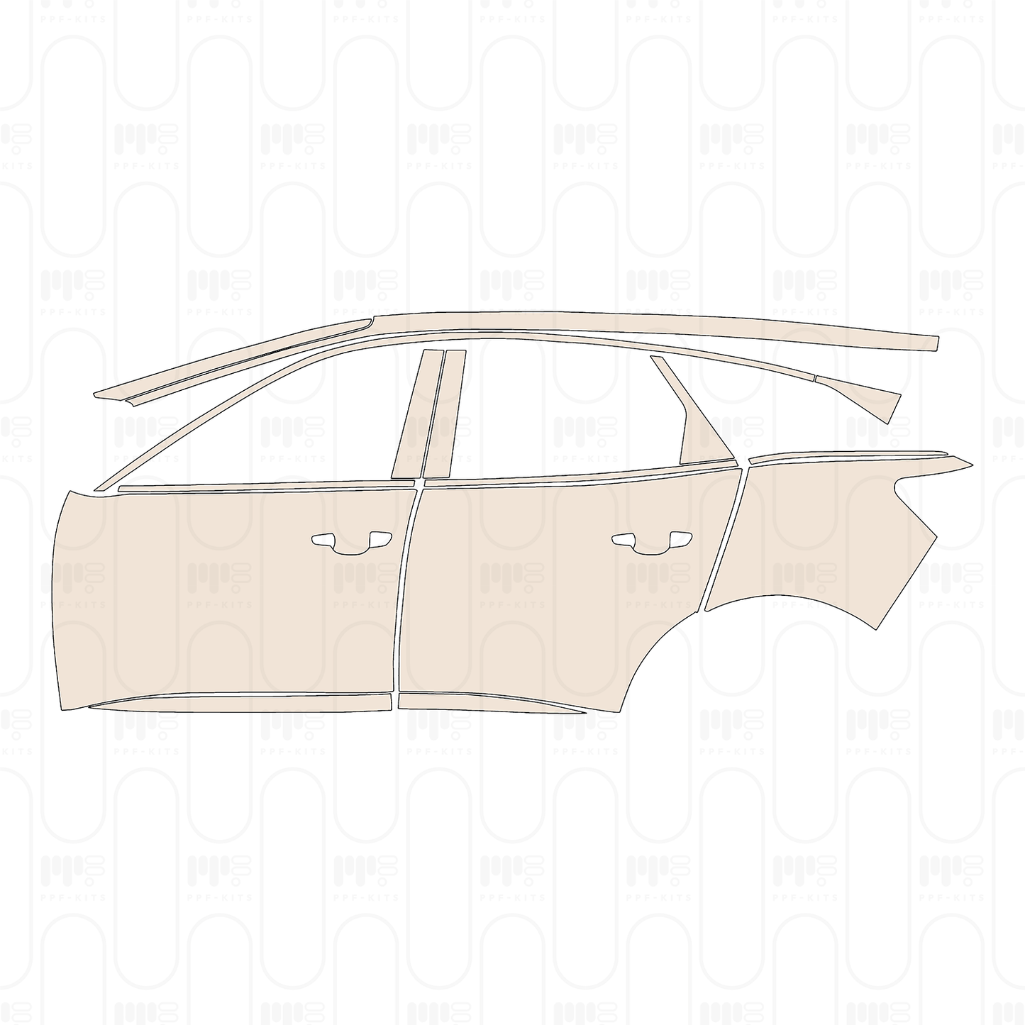 Pre-Cut PPF Peugeot 3008 (EU) Active 2024
