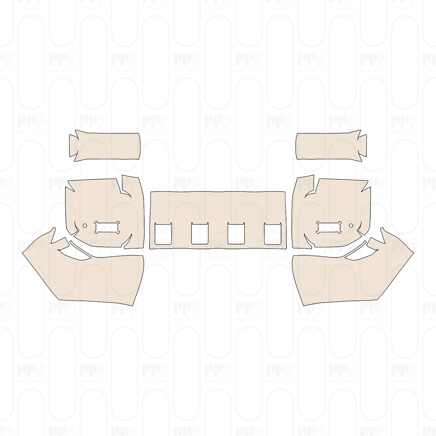 Pre-Cut PPF Toyota Prado Base 2024