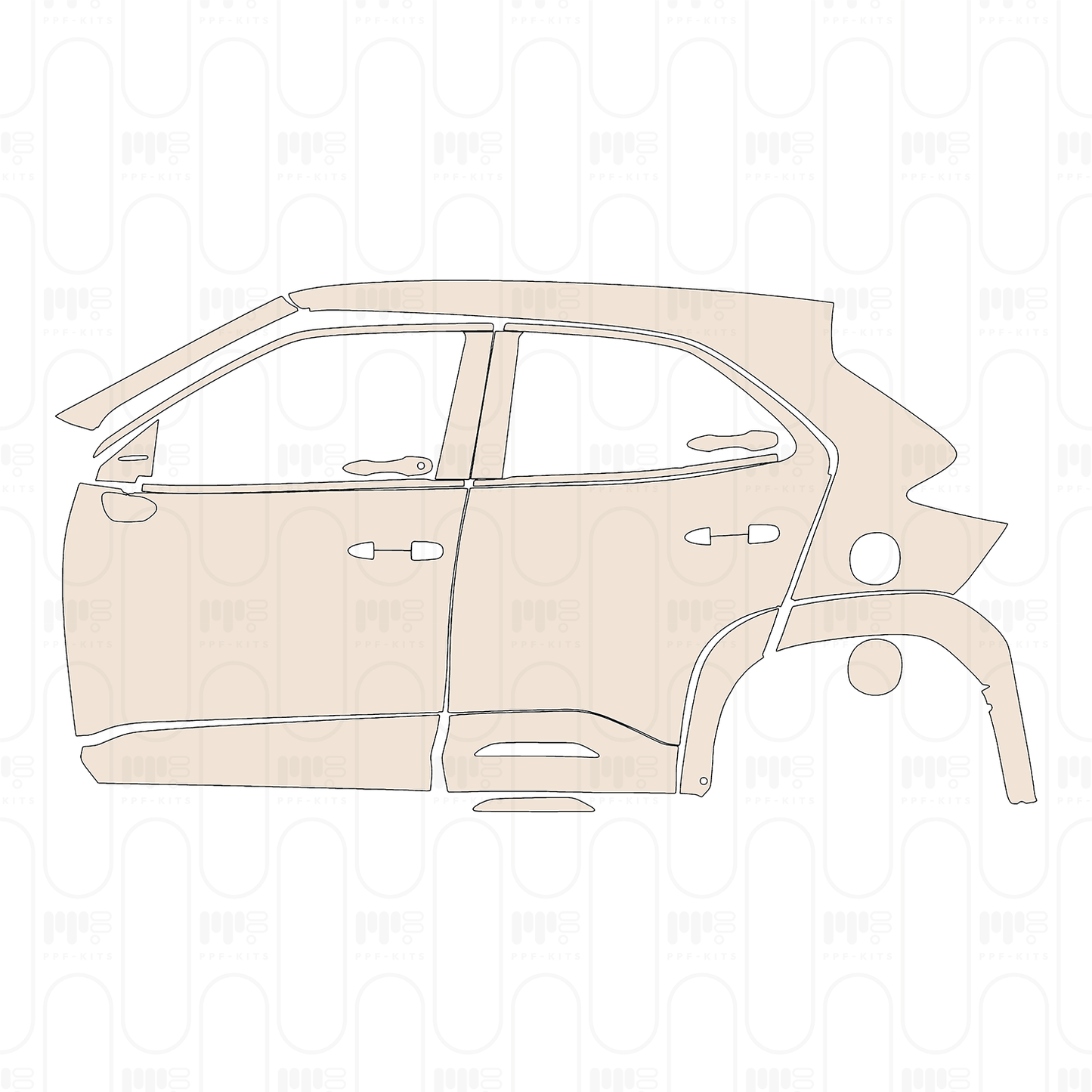 Pre-Cut PPF Toyota Yaris Cross Icon 2024