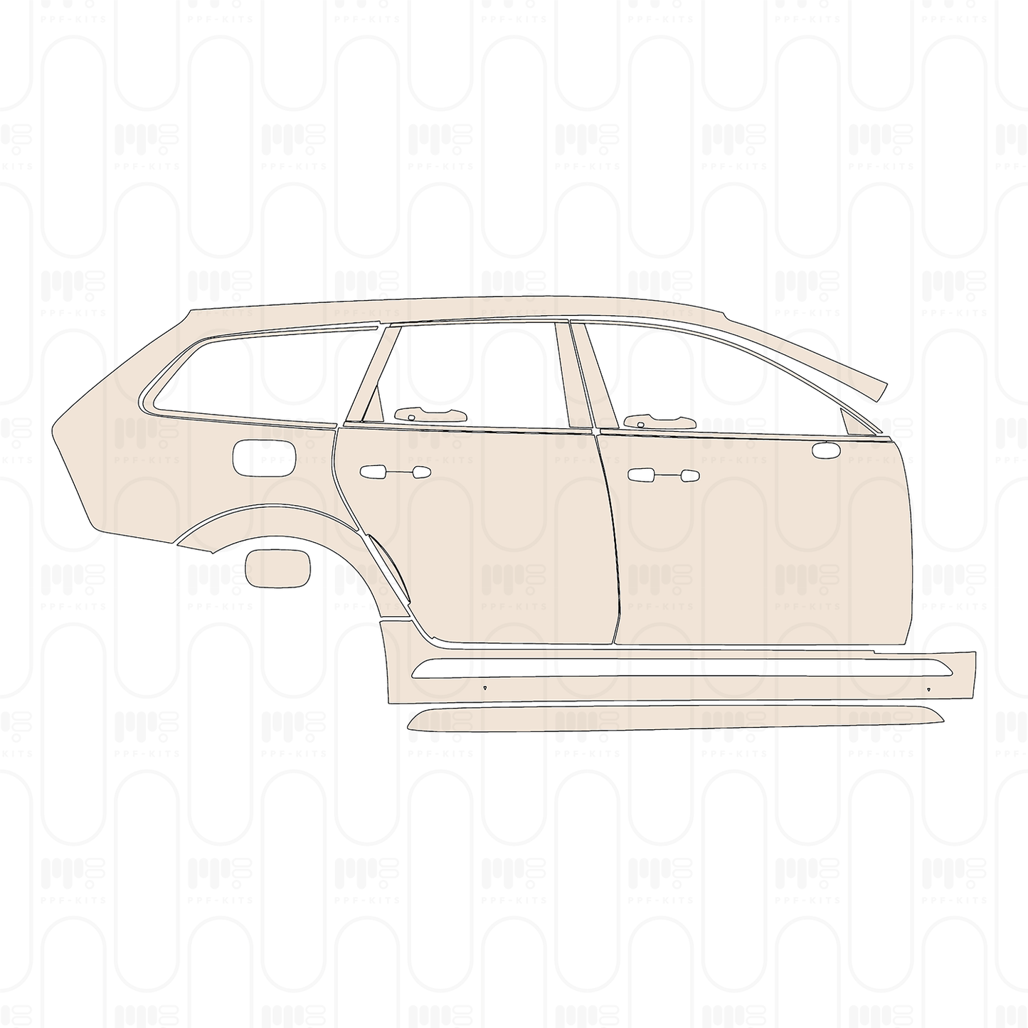 Pre-Cut PPF Volvo V90 Cross Country 2024