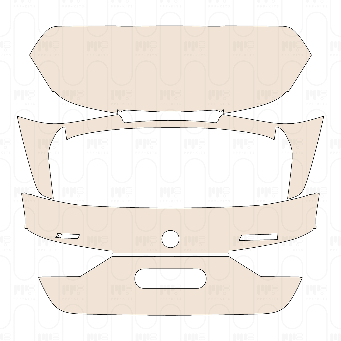 Pre-Cut PPF BMW 1 Series 5-door Sports Hatch M135i 2024