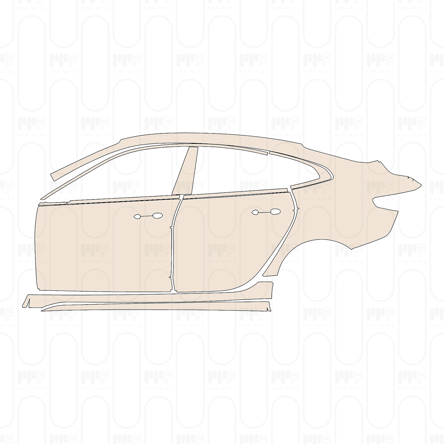 Pre-Cut PPF BMW 2 Series Gran Coupe (Standard Wheelbase) M235i 2024