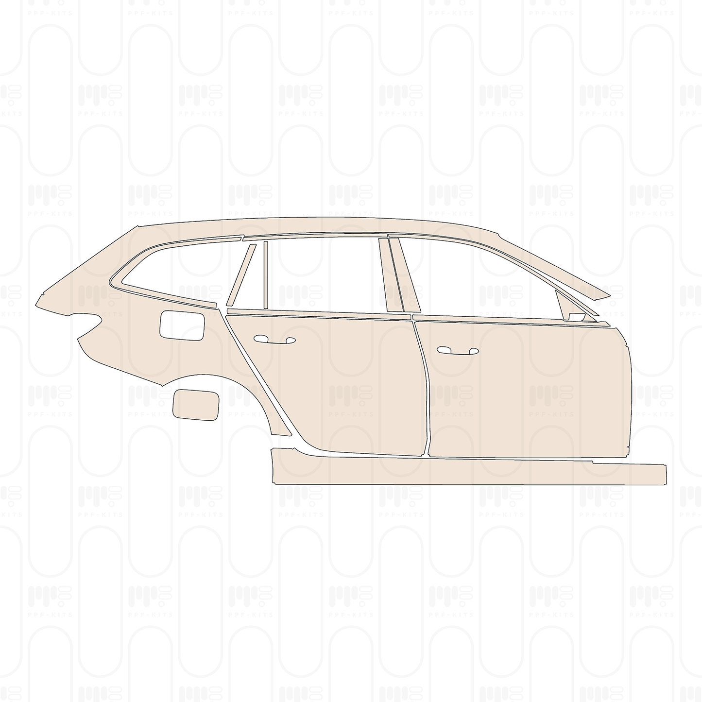 Pre-Cut PPF BMW 3 Series Touring Base 2025