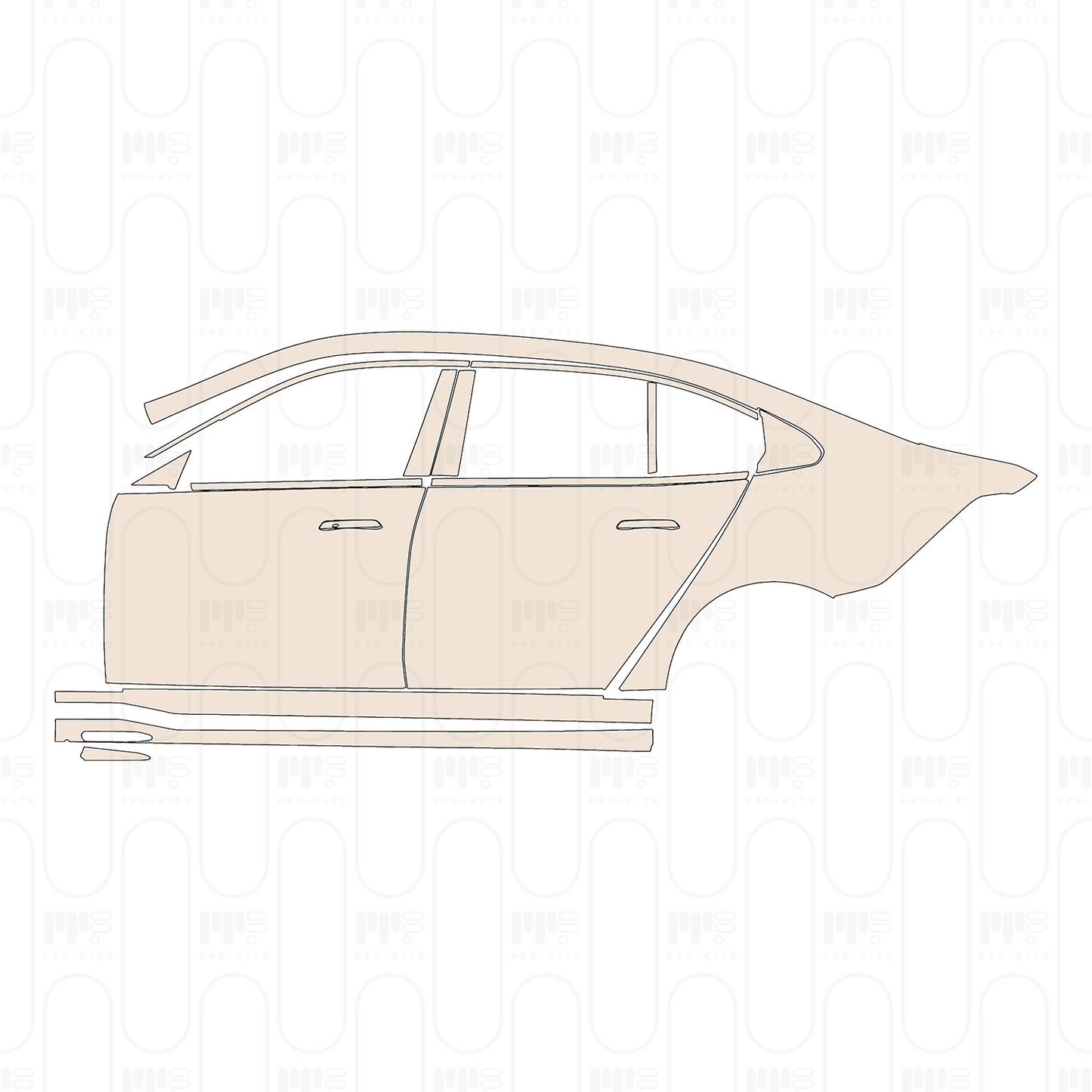 Pre-Cut PPF BMW 5 Series Sedan Extended Wheelbase M Sport 2025