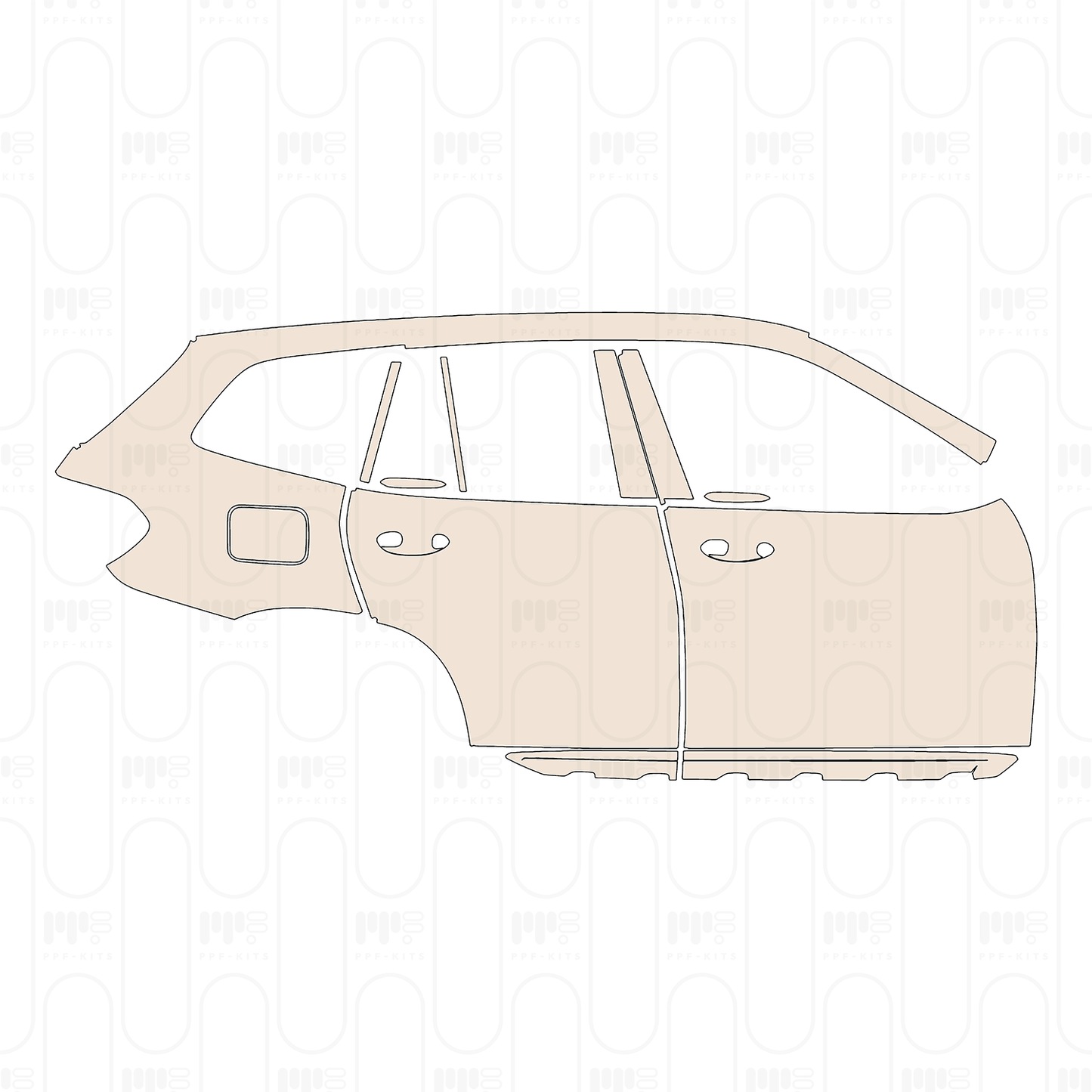 Pre-Cut PPF BMW X3 Standard Wheelbase xLine 2024