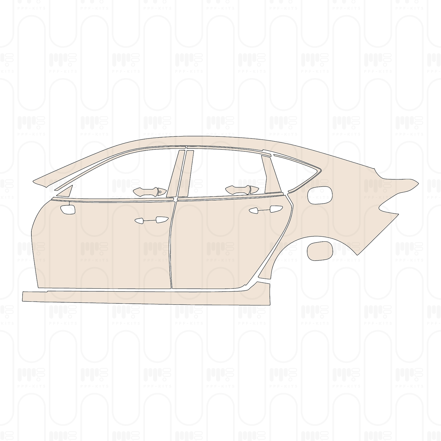 Pre-Cut PPF Acura TLX Standard Wheelbase Type S 2022