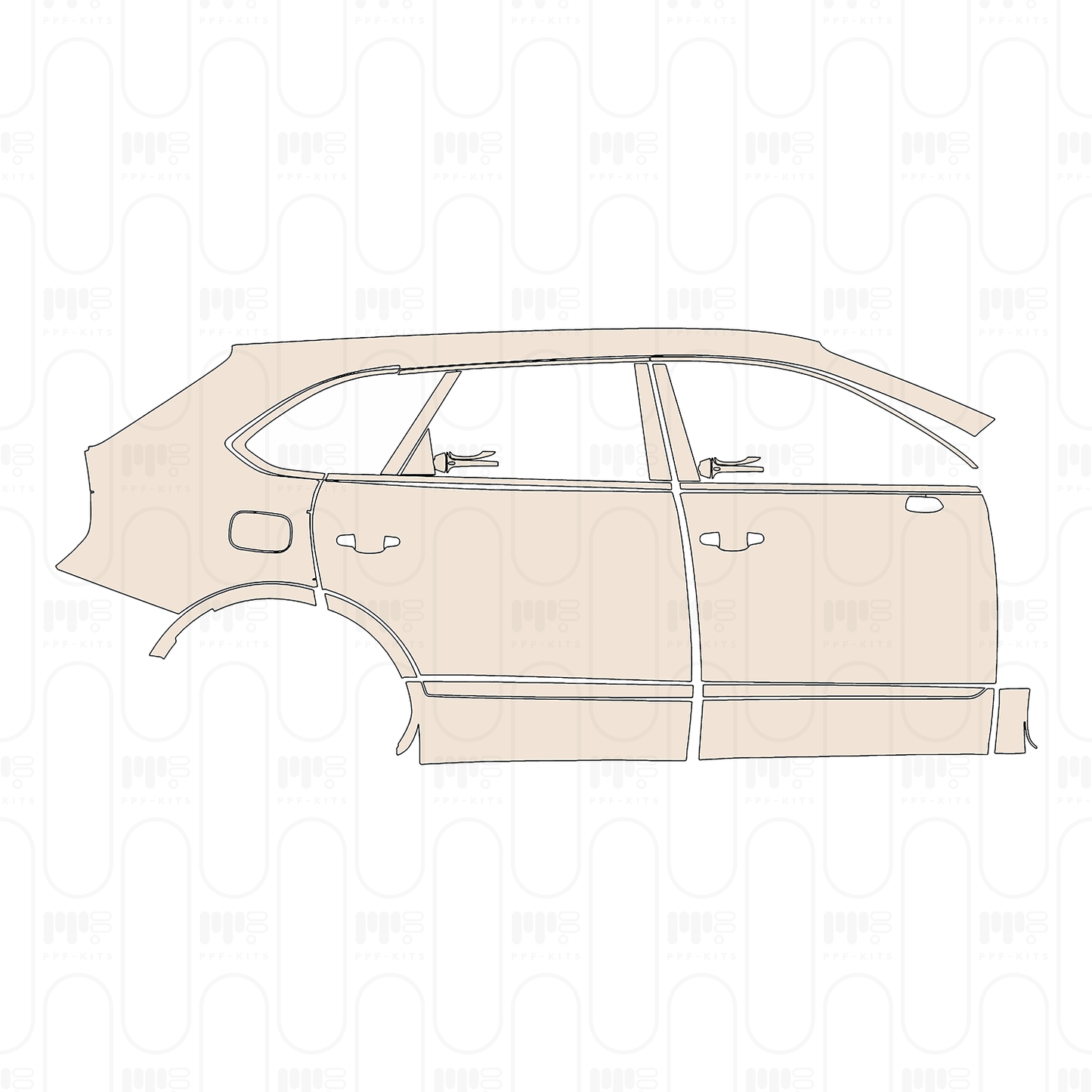 Pre-Cut PPF Bentley Bentayga Extended Wheelbase Base 2023