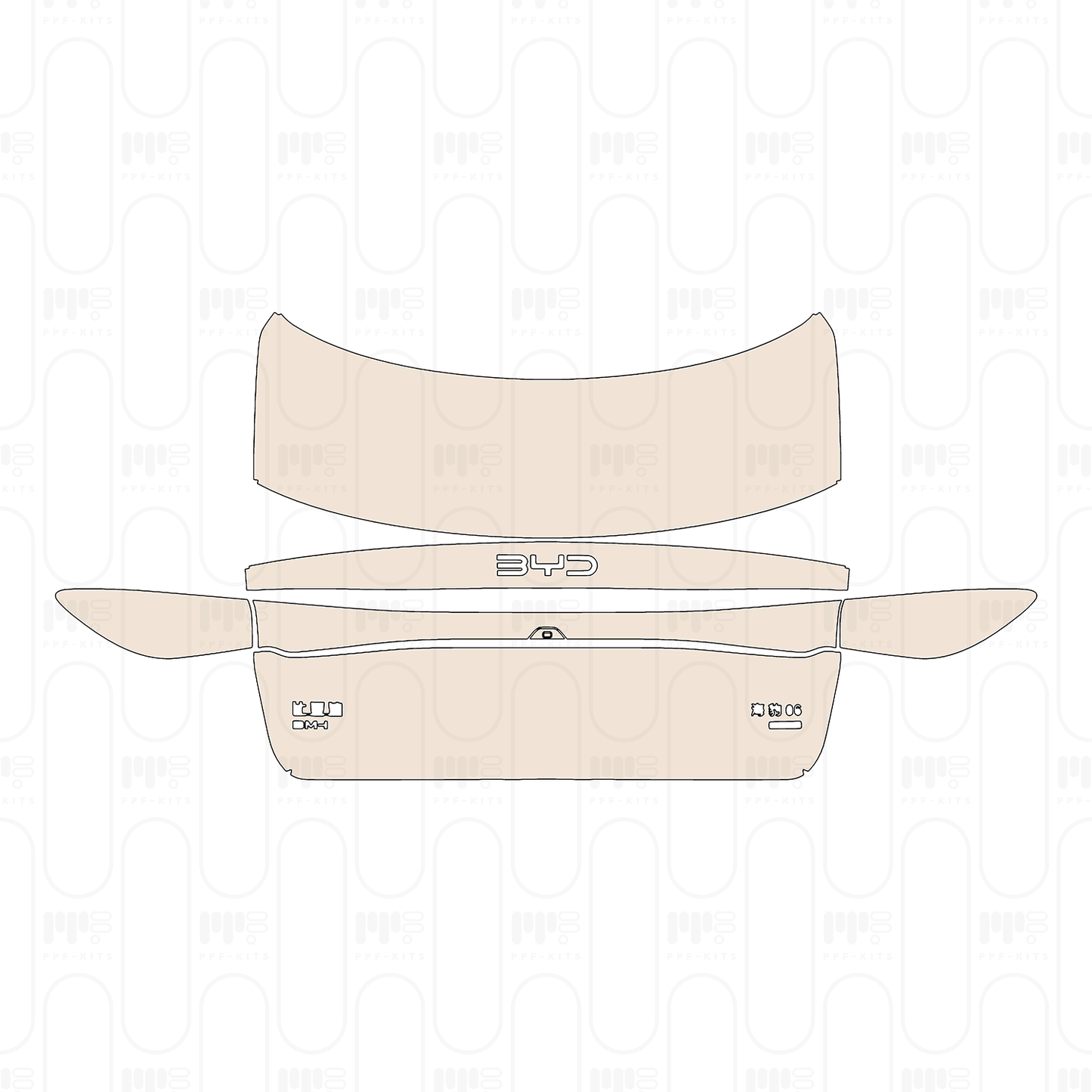 Pre-Cut PPF BYD Seal 06 DM-i Intelligent driving version 2025