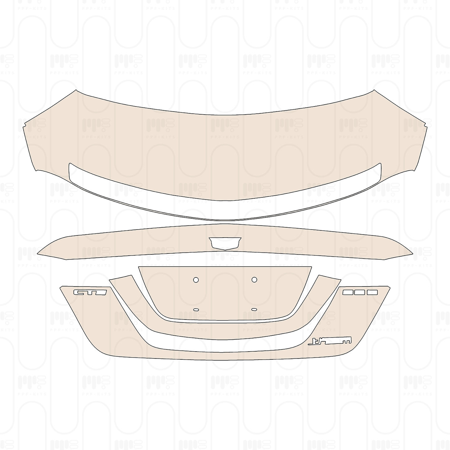 Pre-Cut PPF Cadillac CT5 (CN) Sport 2022