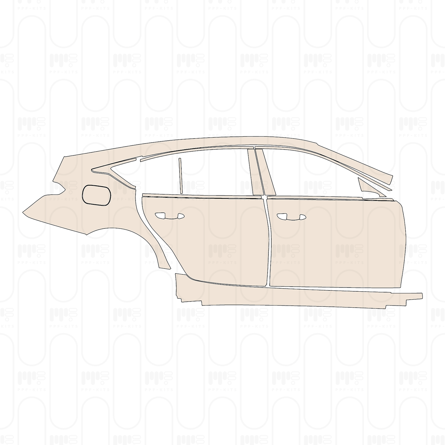 Pre-Cut PPF Cadillac CT5 (CN) Luxury 2022