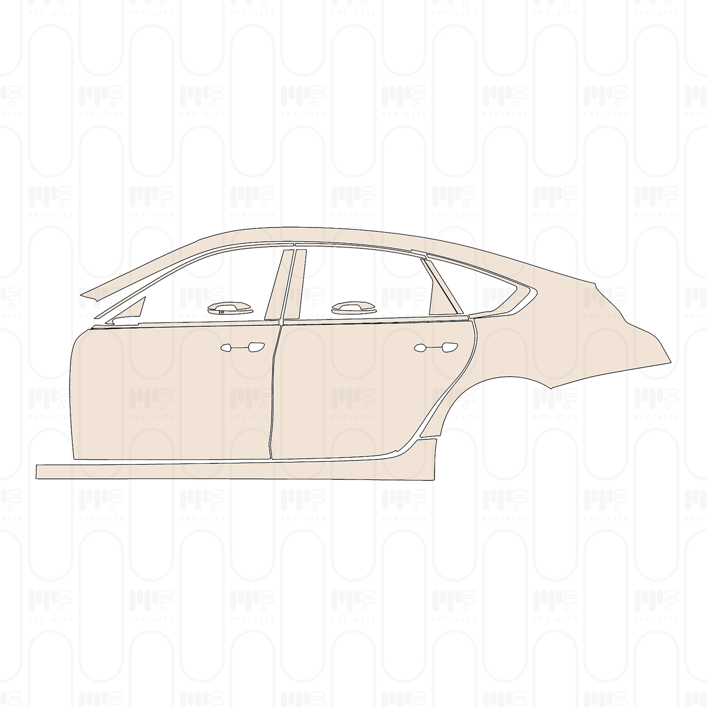 Pre-Cut PPF Cadillac CT6 2023