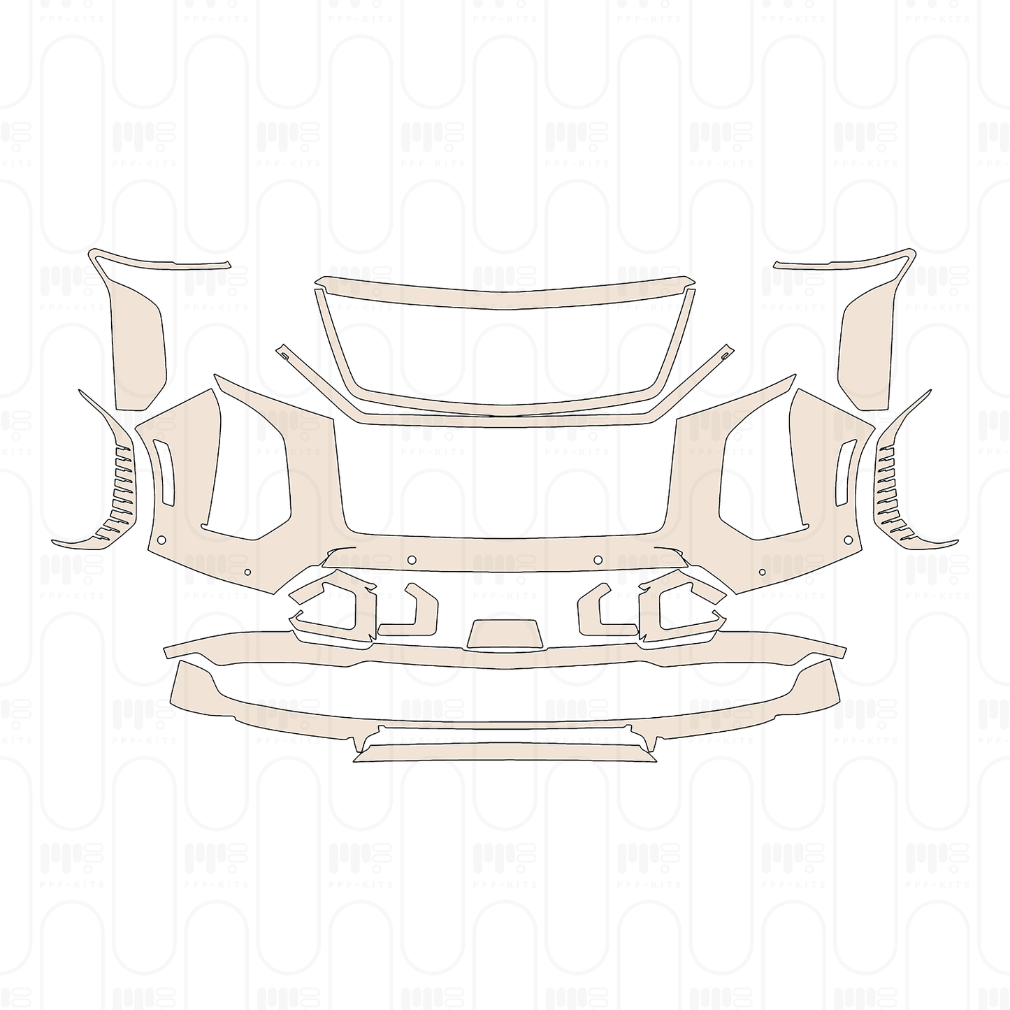 Pre-Cut PPF Cadillac Escalade-V ESV 2025