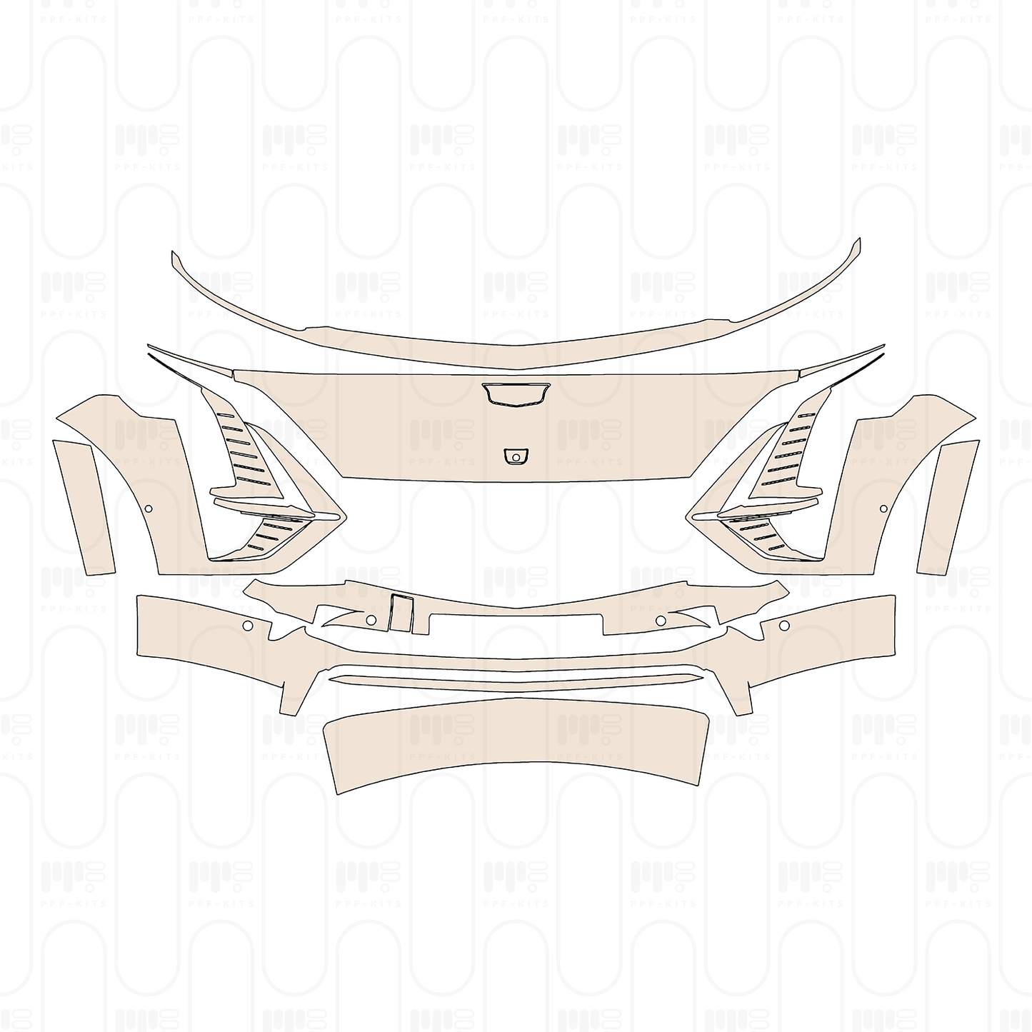 Pre-Cut PPF Cadillac LYRIQ 2022