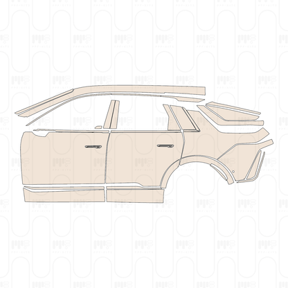 Pre-Cut PPF Cadillac LYRIQ 2022