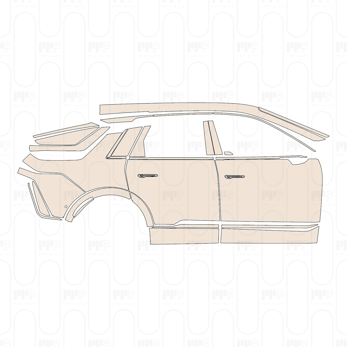 Pre-Cut PPF Cadillac LYRIQ 2022