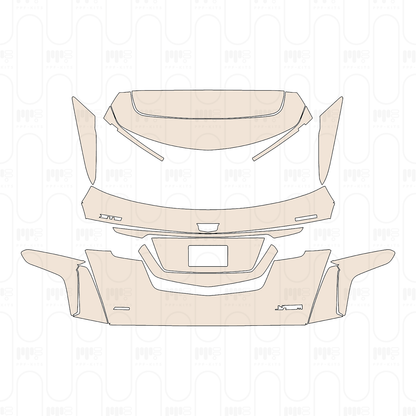 Pre-Cut PPF Cadillac XT5 (US) 2022