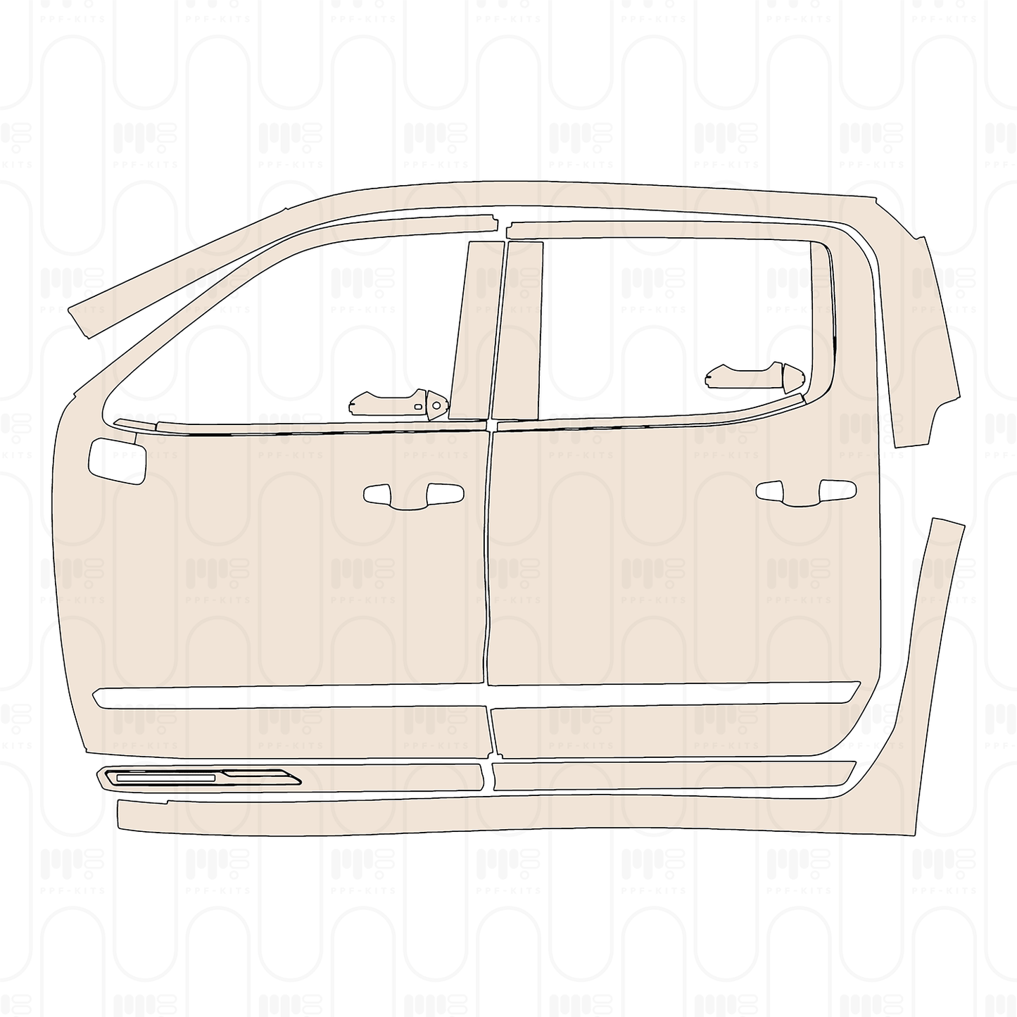 Pre-Cut PPF Chevrolet Silverado 1500 High Country 2022