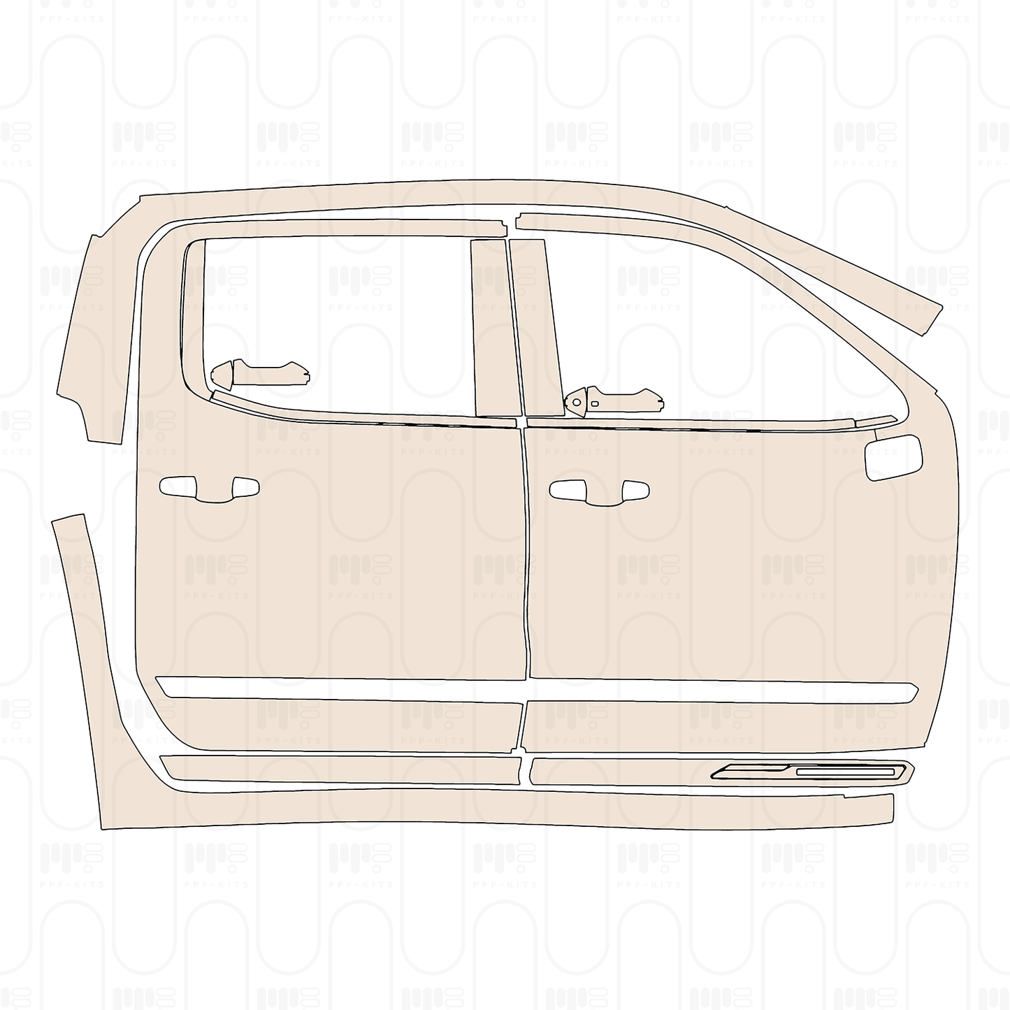 Pre-Cut PPF Chevrolet Silverado 1500 High Country 2022