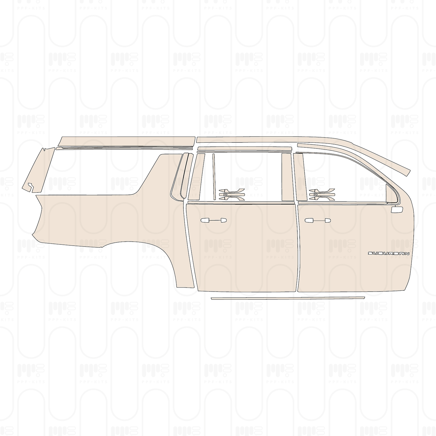 Pre-Cut PPF Chevrolet Suburban Premier 2022