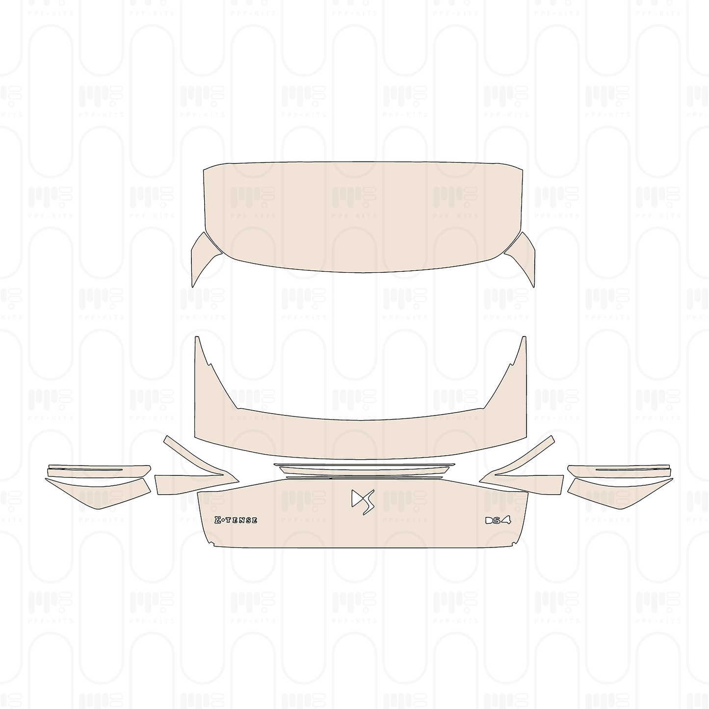 Pre-Cut PPF DS Automobiles DS 4 2024