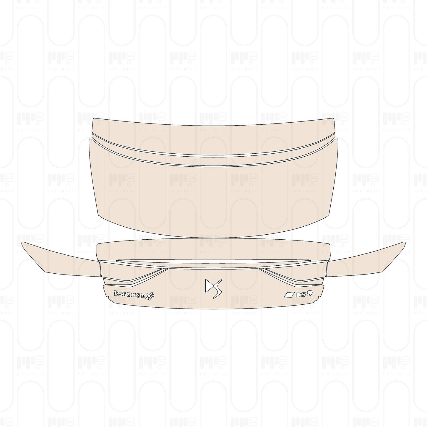 Pre-Cut PPF DS Automobiles DS 9 2022