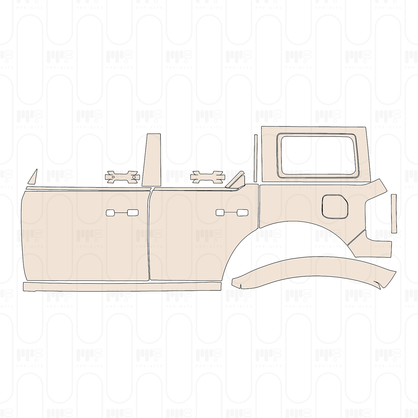 Pre-Cut PPF Ford Bronco 4 Door Base 2022