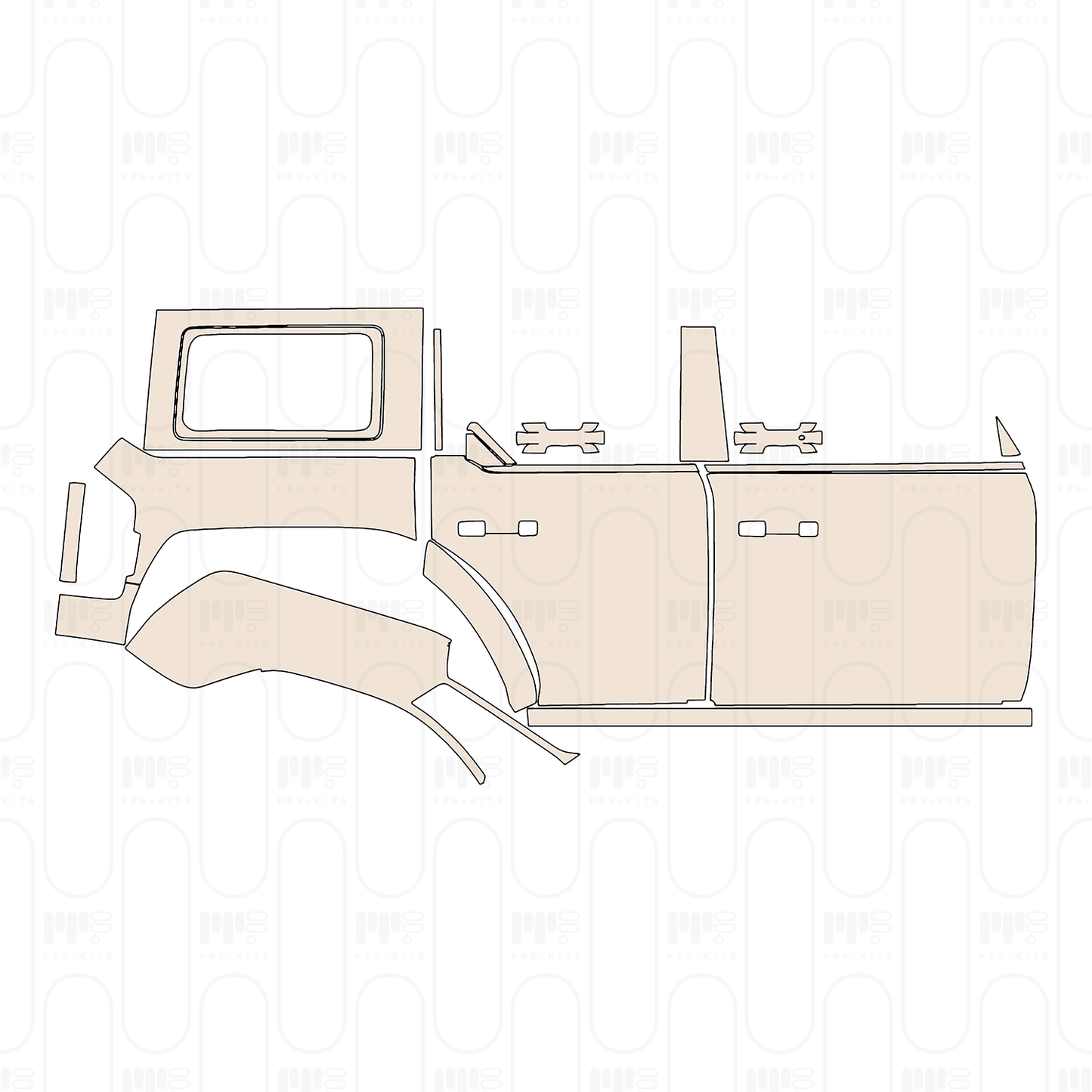 Pre-Cut PPF Ford Bronco 4 Door Raptor 2023