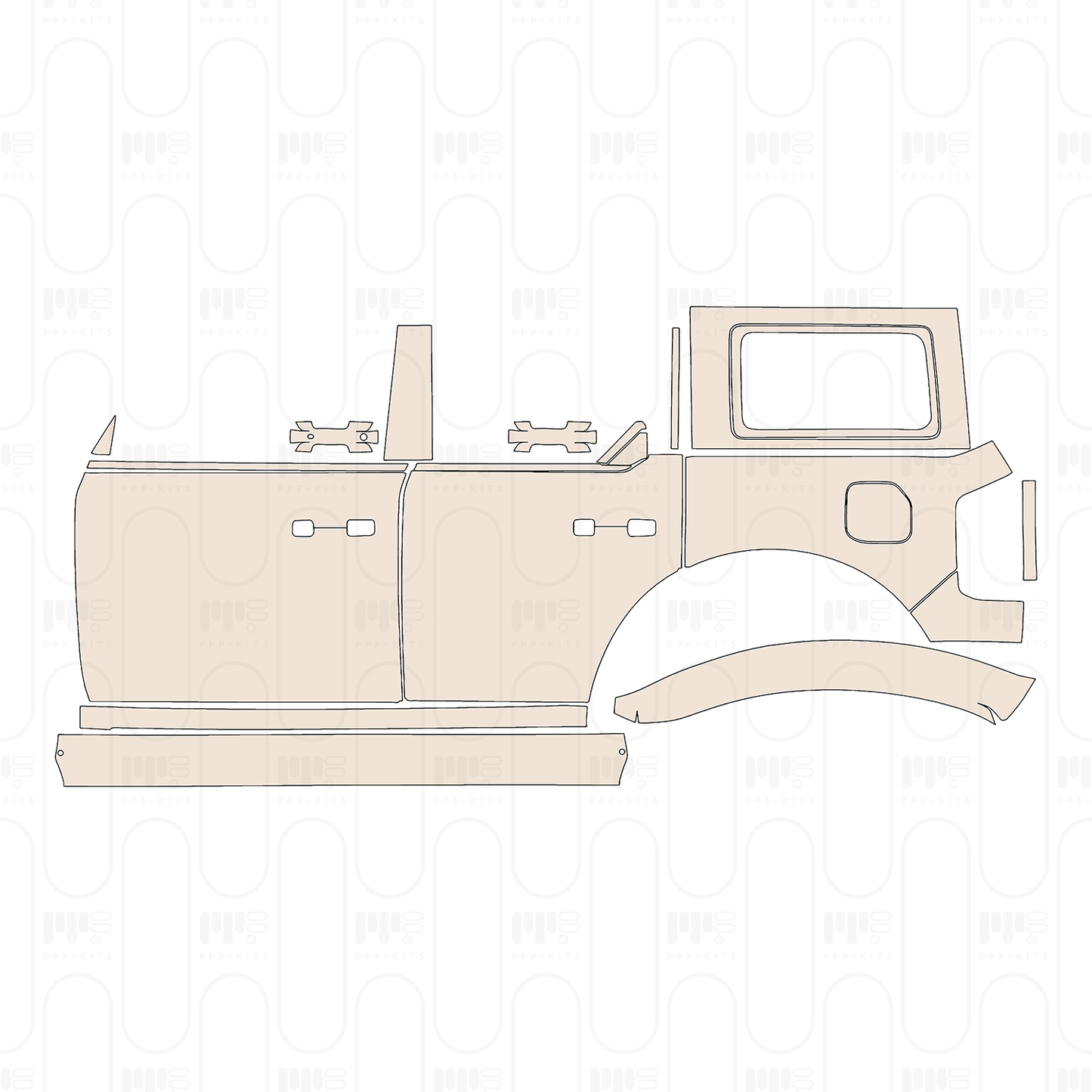 Pre-Cut PPF Ford Bronco 4 Door Badlands 2022