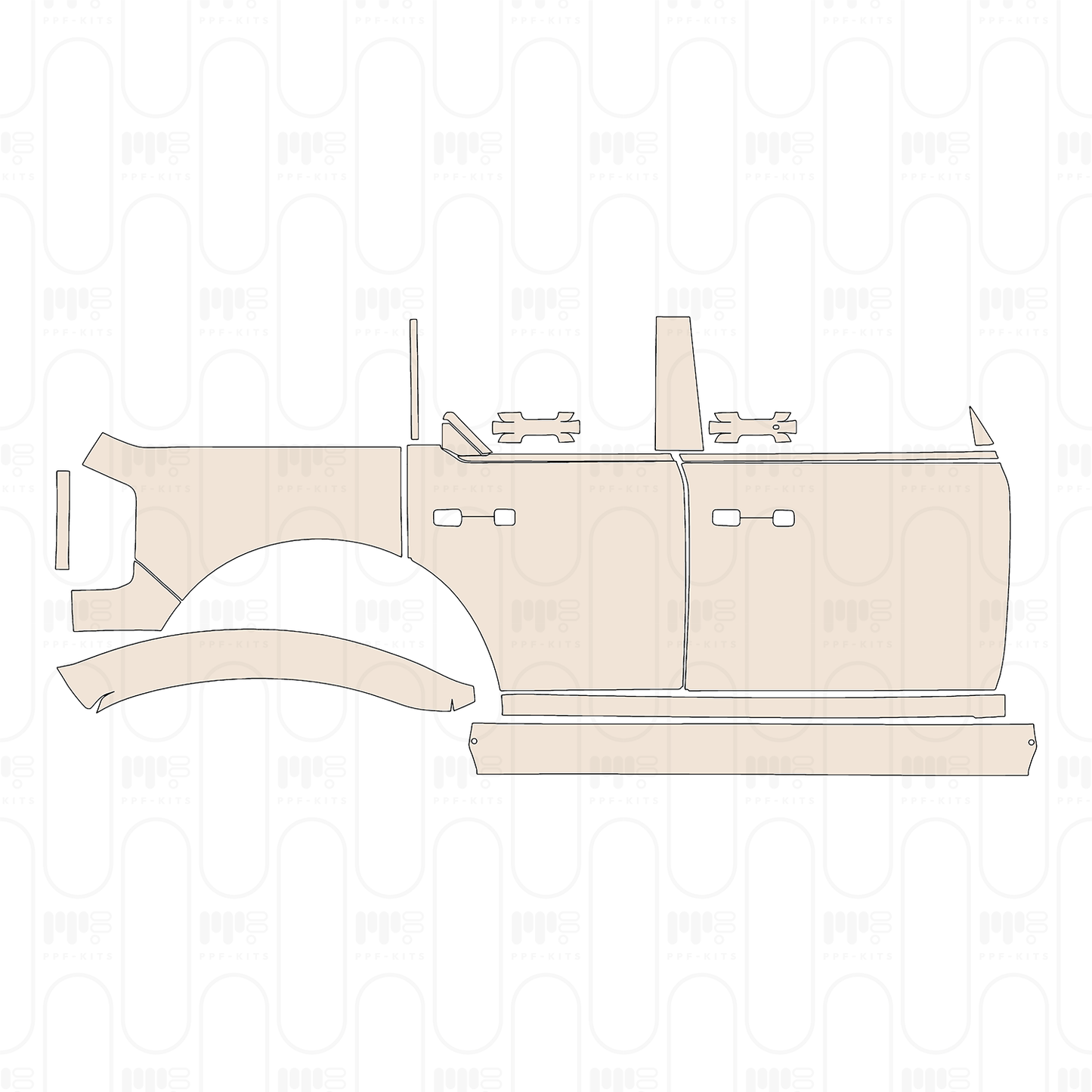 Pre-Cut PPF Ford Bronco 4 Door Badlands 2022