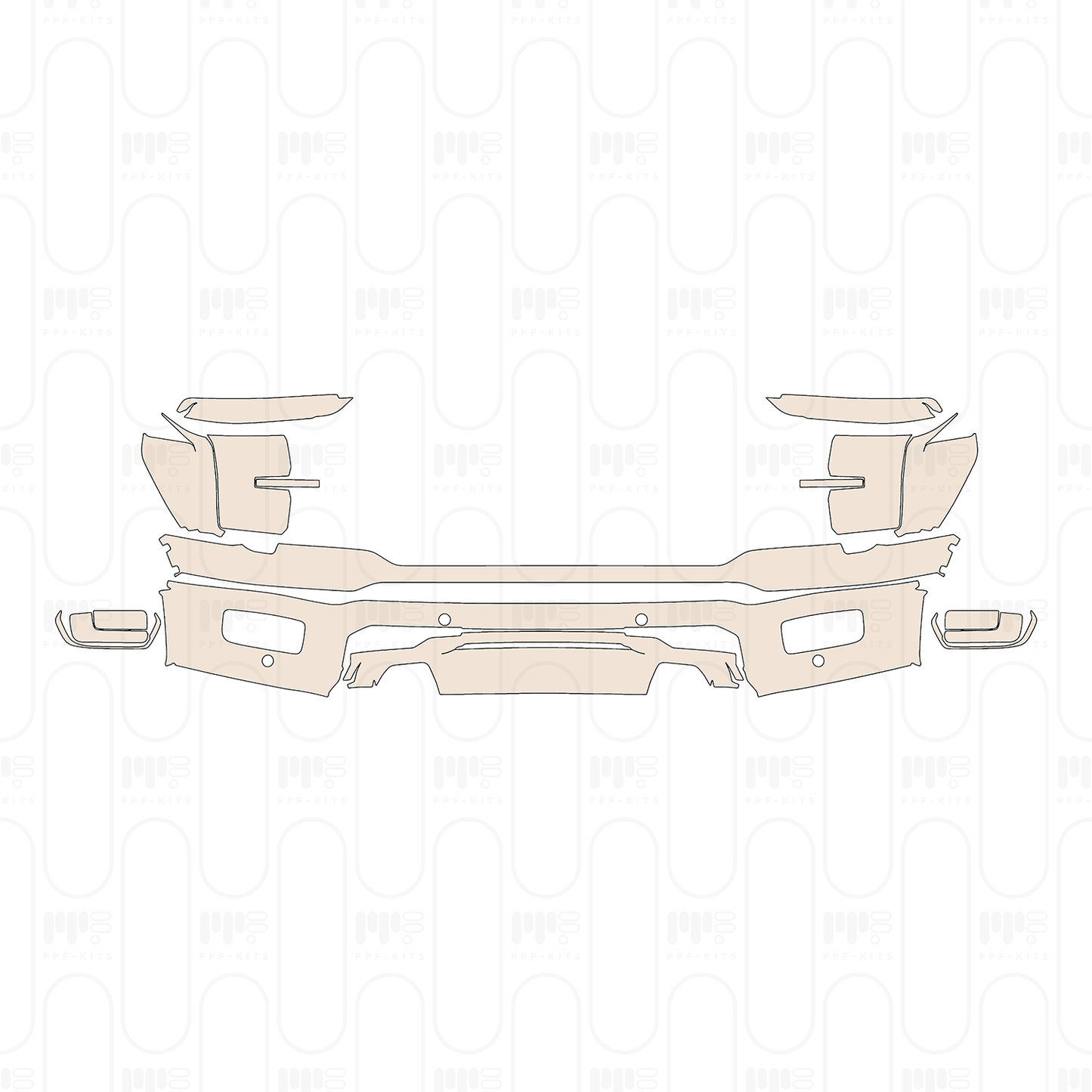 Pre-Cut PPF Ford F-150 SuperCrew King Ranch 2024
