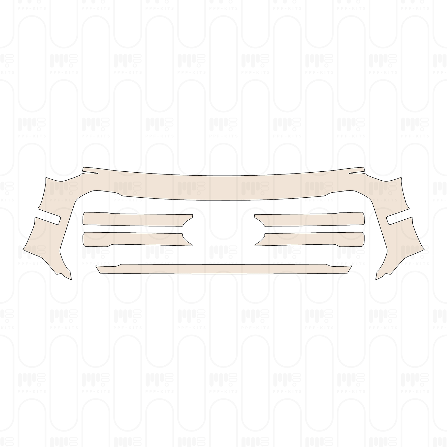 Pre-Cut PPF Ford F-150 SuperCrew Lariat 2024