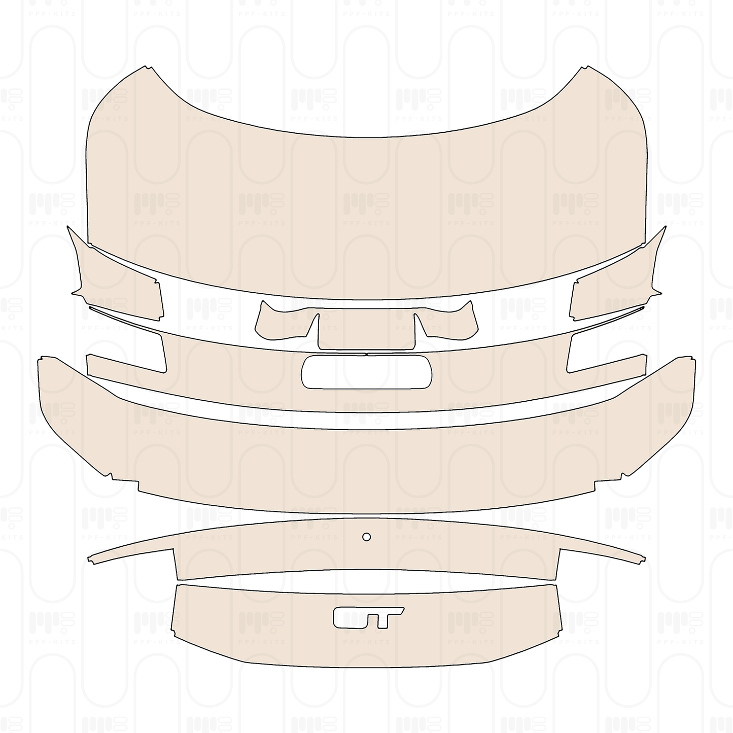 Pre-Cut PPF Ford Mustang Fastback GT 2024