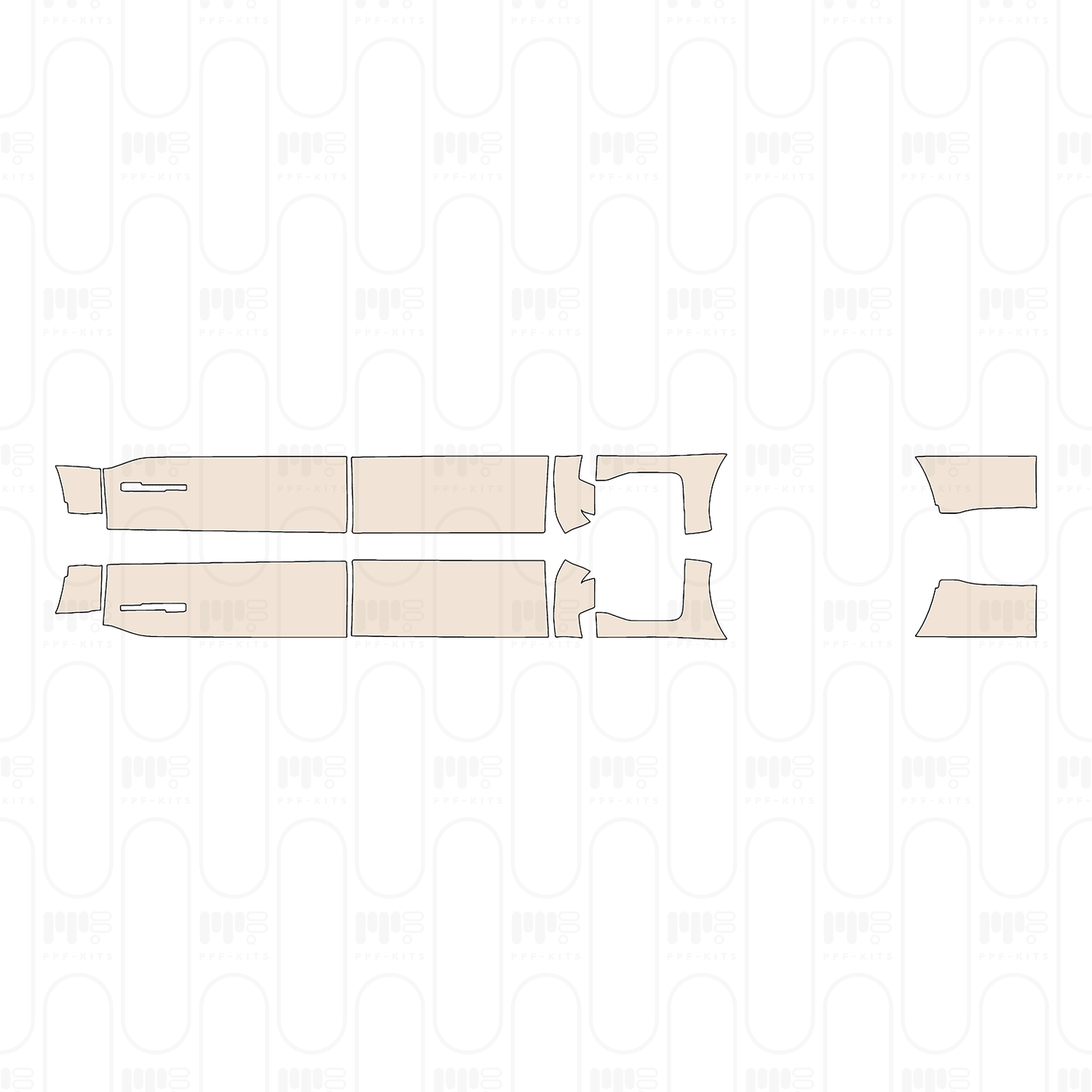 Pre-Cut PPF Ford Super Duty F-250 Crew Cab Platinum 2023
