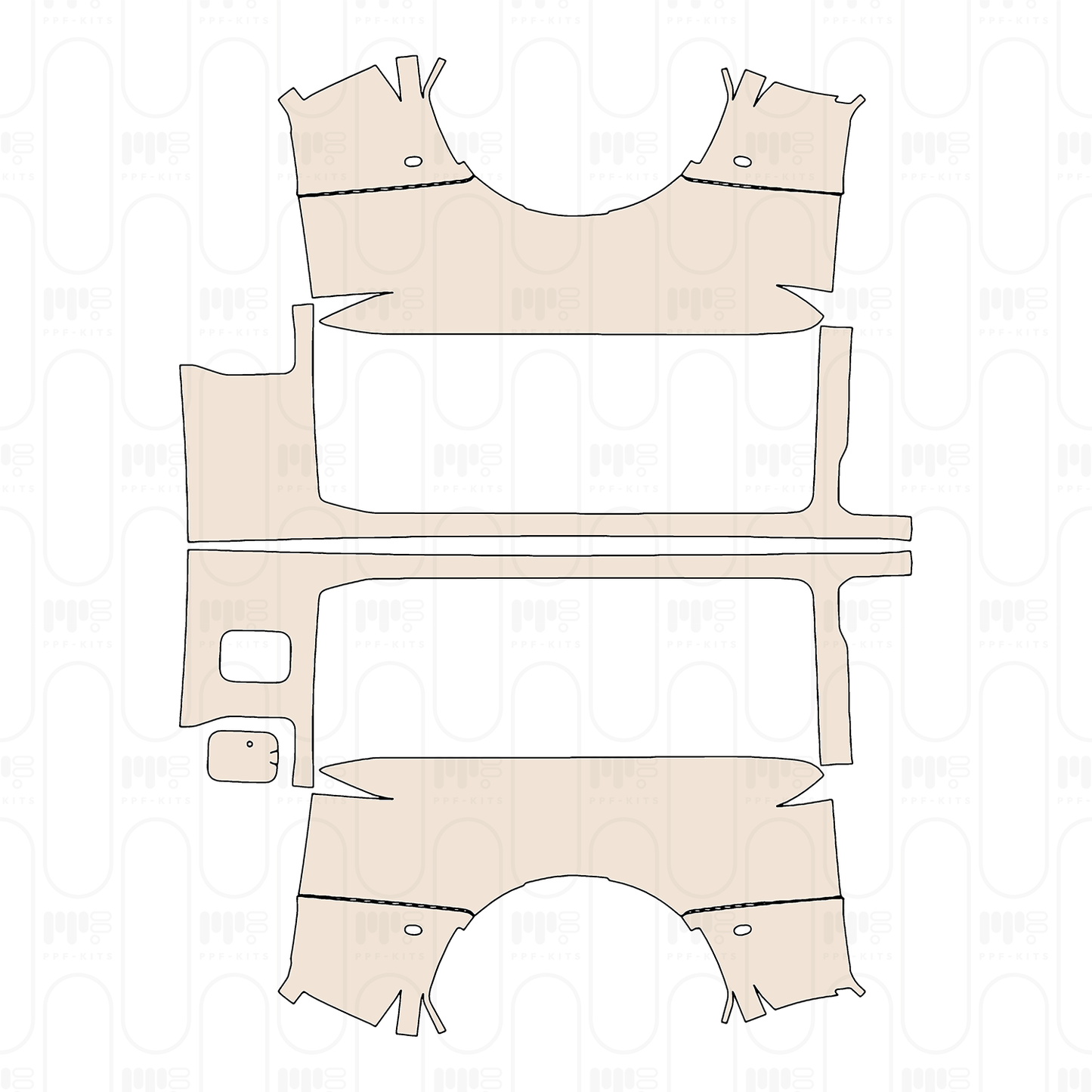 Pre-Cut PPF Ford Super Duty F-450 Lariat 2023