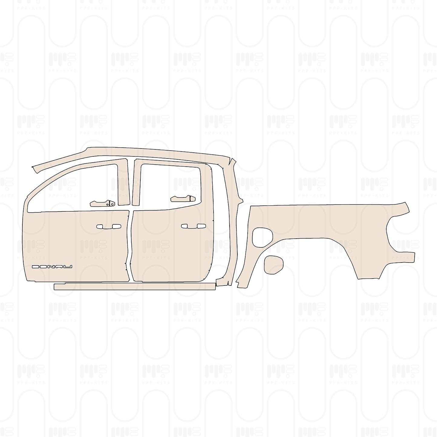 Pre-Cut PPF GMC Canyon Denali 2024