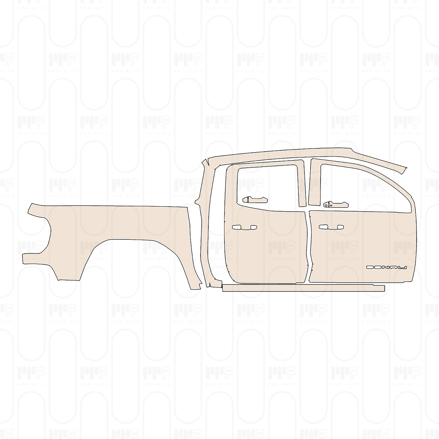 Pre-Cut PPF GMC Canyon Denali 2024