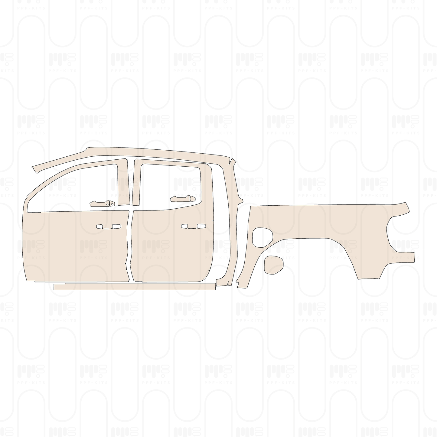 Pre-Cut PPF GMC Canyon Elevation 2024