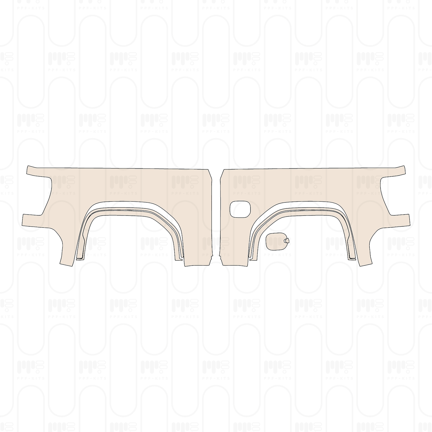 Pre-Cut PPF GMC Sierra 1500 Crew Cab AT4 2022